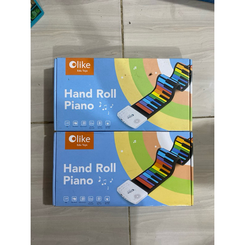 OBRAL OLIKE EDU TOYS HAND ROLL PIANO ORIGINAL MURAH