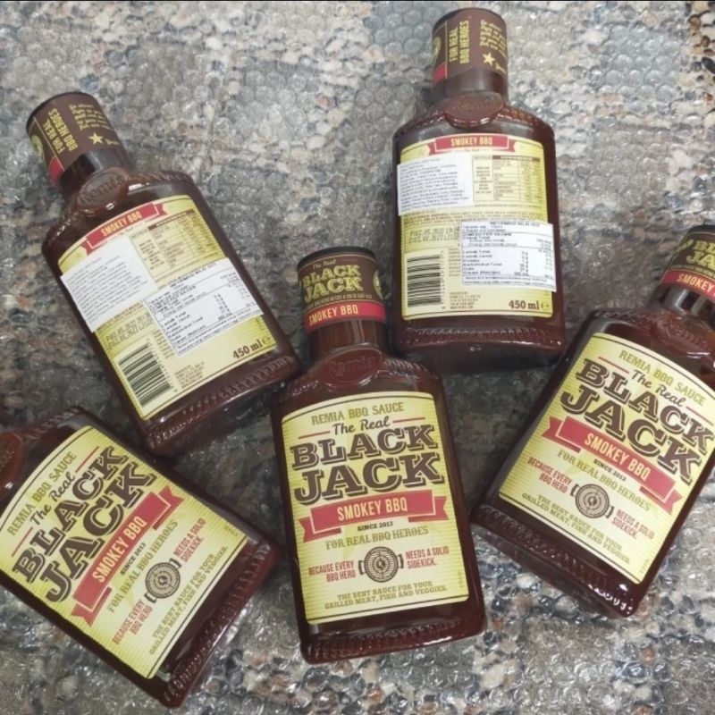 

Remia Smokey BBQ Sauce The Real Black Jack Smoke Smoked Saus Daging Asap Smokey BBQ 450g