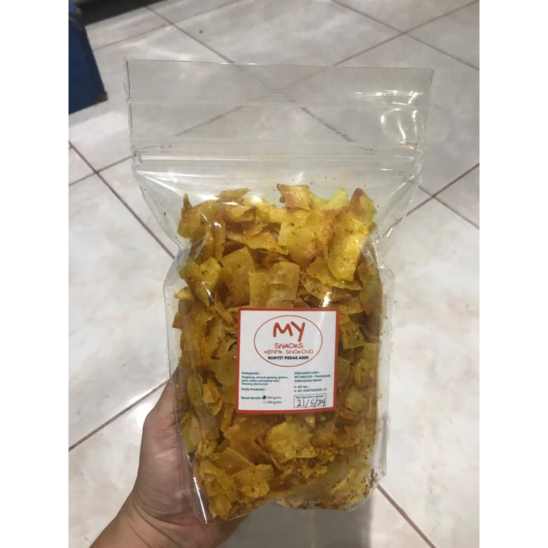 

MYSNACK/keripik singkong kunyit asin pedas