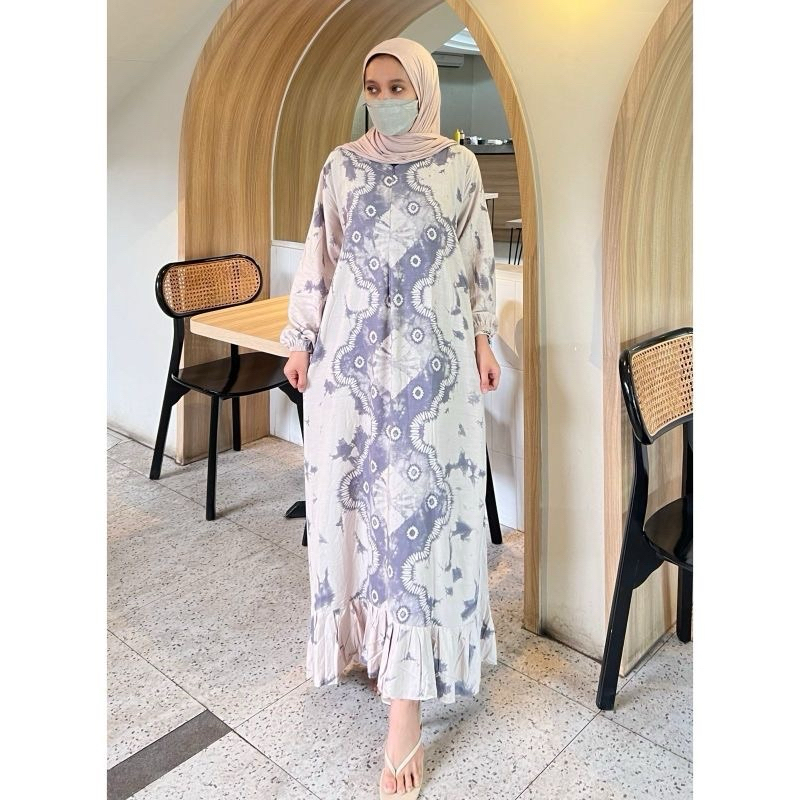 gamis wanita kekinian dress busui rayon daster ibu hamil murah