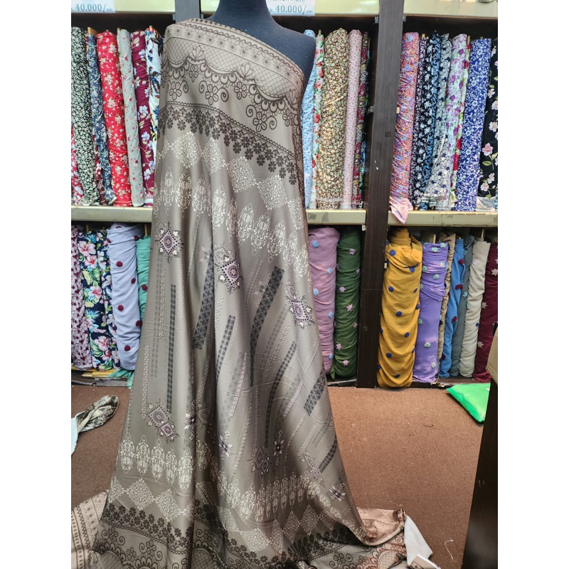 ARMANI SILK MOTIF ETNIK/BAHAN KAIN ARMANI SILK PRINT ETNIK