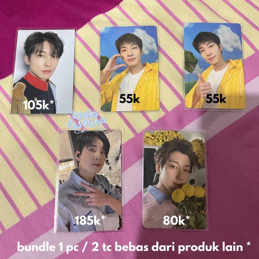 SEVENTEEN WONWOO PHOTOCARD OFFICIAL CAFE IN SEOUL PRINCE LD SECTOR 17 YOCO BUNGA CARVER 17TH HEAVEN