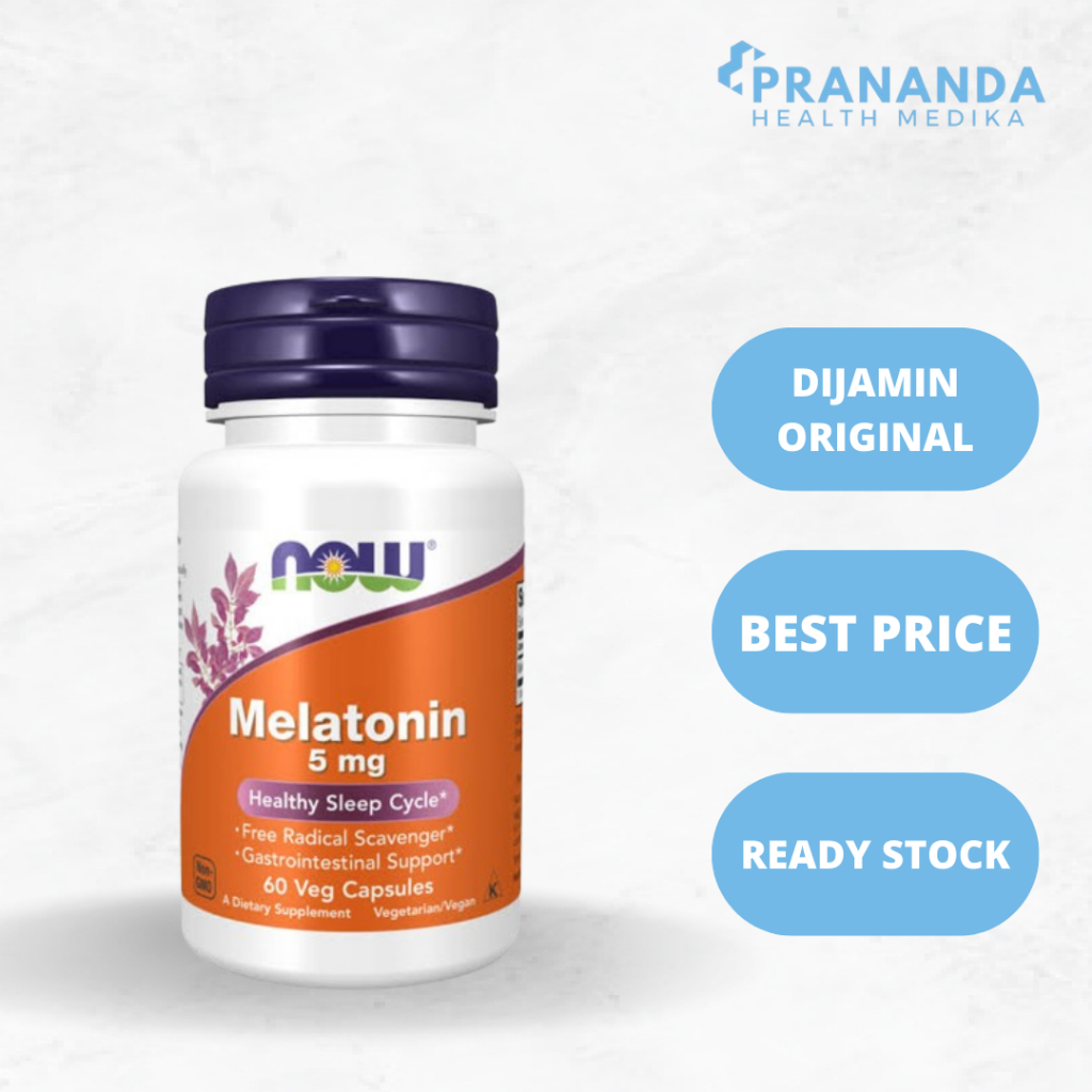 NOW MELATONIN 5 MG 60 CAPSULE