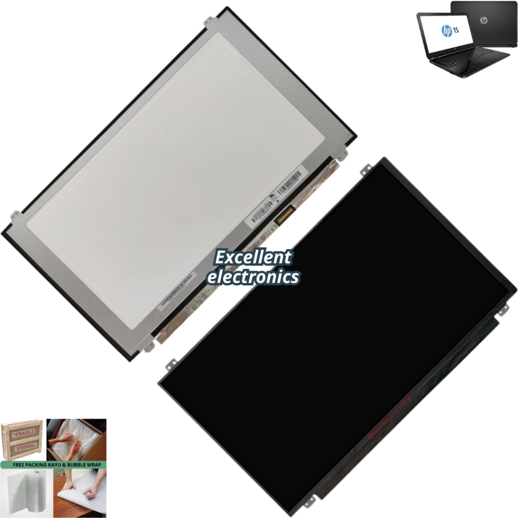 Layar LCD HP 15-DB1037AU DB1038AU DB0009AU DB0010AU DB0011AU DB0011DX DB0015DX DB0066WM Monitor pane