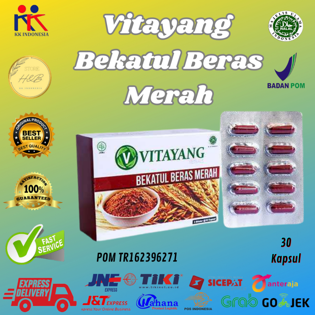 

Suplemen Herbal KK INDONESIA VITAYANG BEKATUL BERAS MERAH SOLUSI ATASI DARAH TINGGI KADAR LDL HERBAL ALAMI PENURUN KOLESTROL JAHAT Hiperkolesterolemia