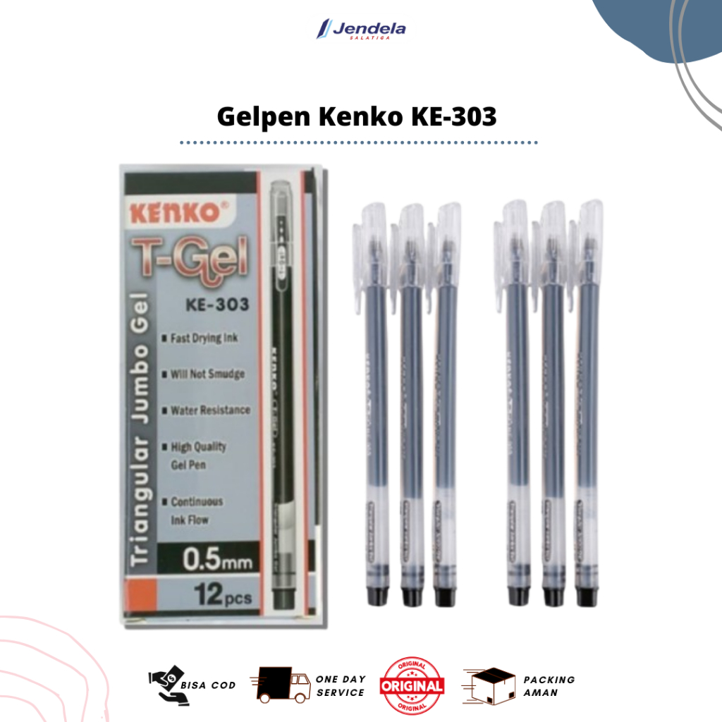 

Pulpen T-Gel KE-303 KENKO 0.5mm - ATK