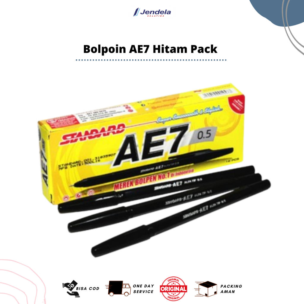 

Bolpoin Standard AE7 Hitam 1 PAK - ATK