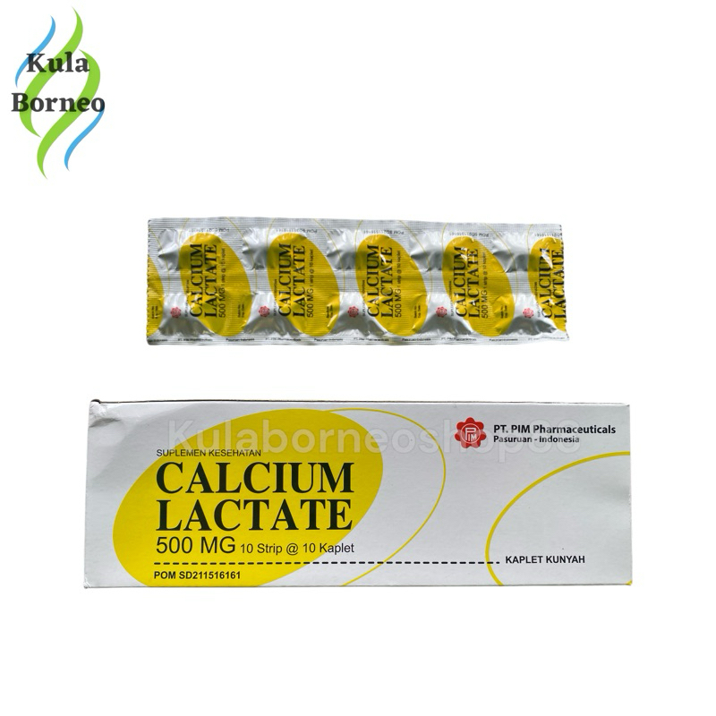 Calcium Lactate 500 mg PIM 10 Tablet
