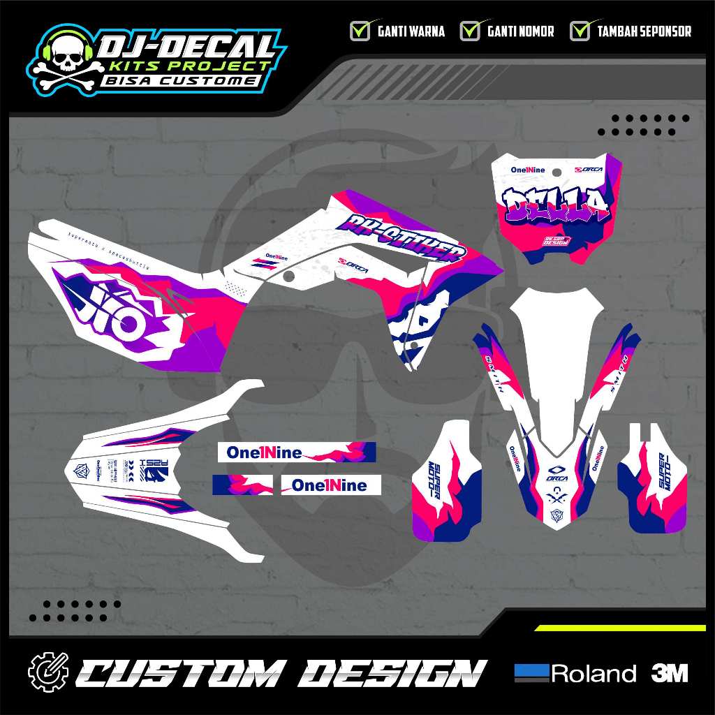 Decal Stiker Honda CRF 150 L - Skotlet motor fullbody CRF 150L FREE CUSTOME DESIGN