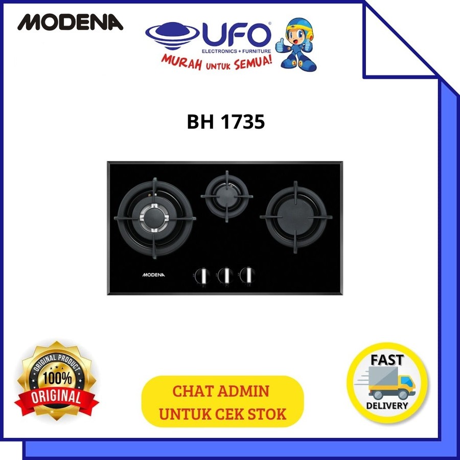 MODENA KOMPOR TANAM GAS 3 TUNGKU BH1735