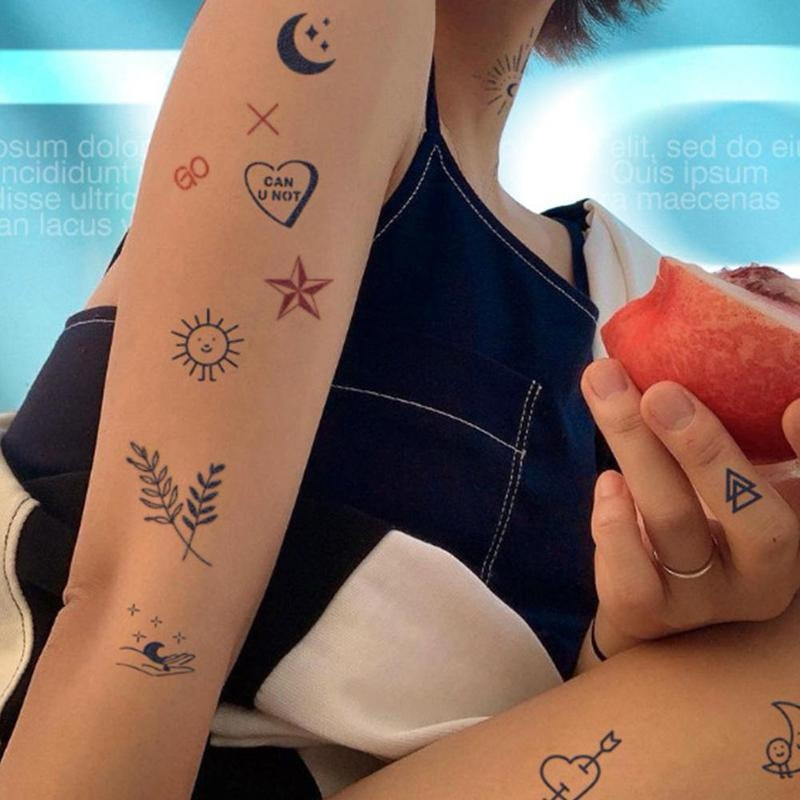 77 pcs tattoo temporary small