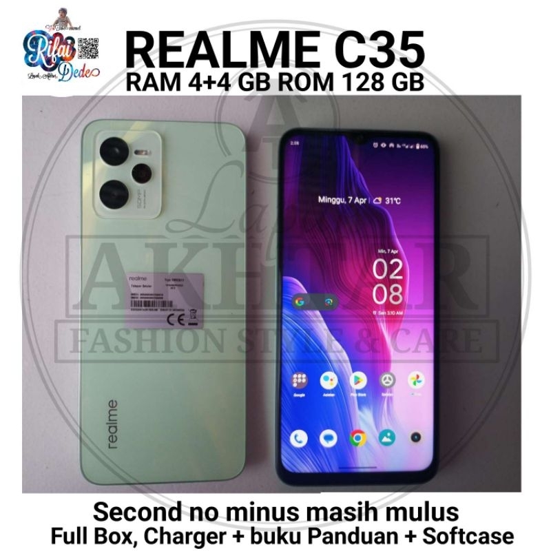 Realme C35 RAM 4+4 / 128 GB (Second)