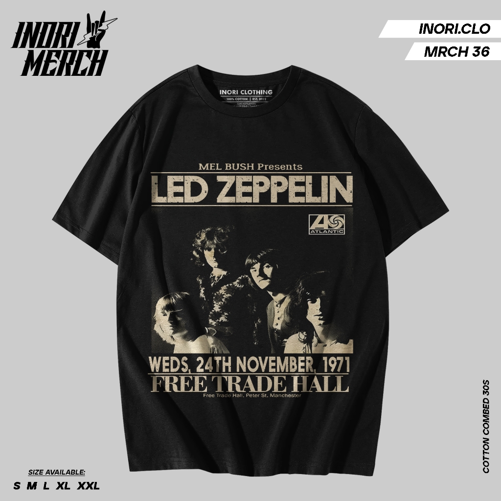 Inori Kaos Band Vintage Led zeppelin Unisex