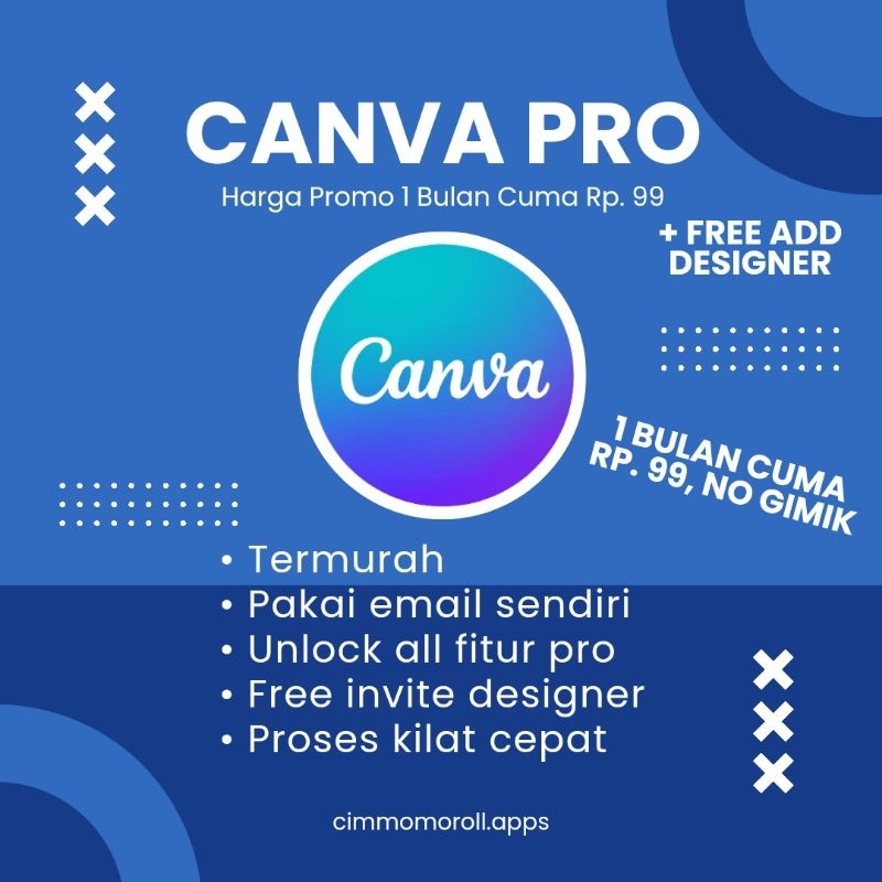 [PROMO] CANV4 PRO PREMIUM EMAIL PEMBELI 1 TAHUN FULL GARANSI + FREE ADD DESIGNER BUKAN EDU FAST PROC