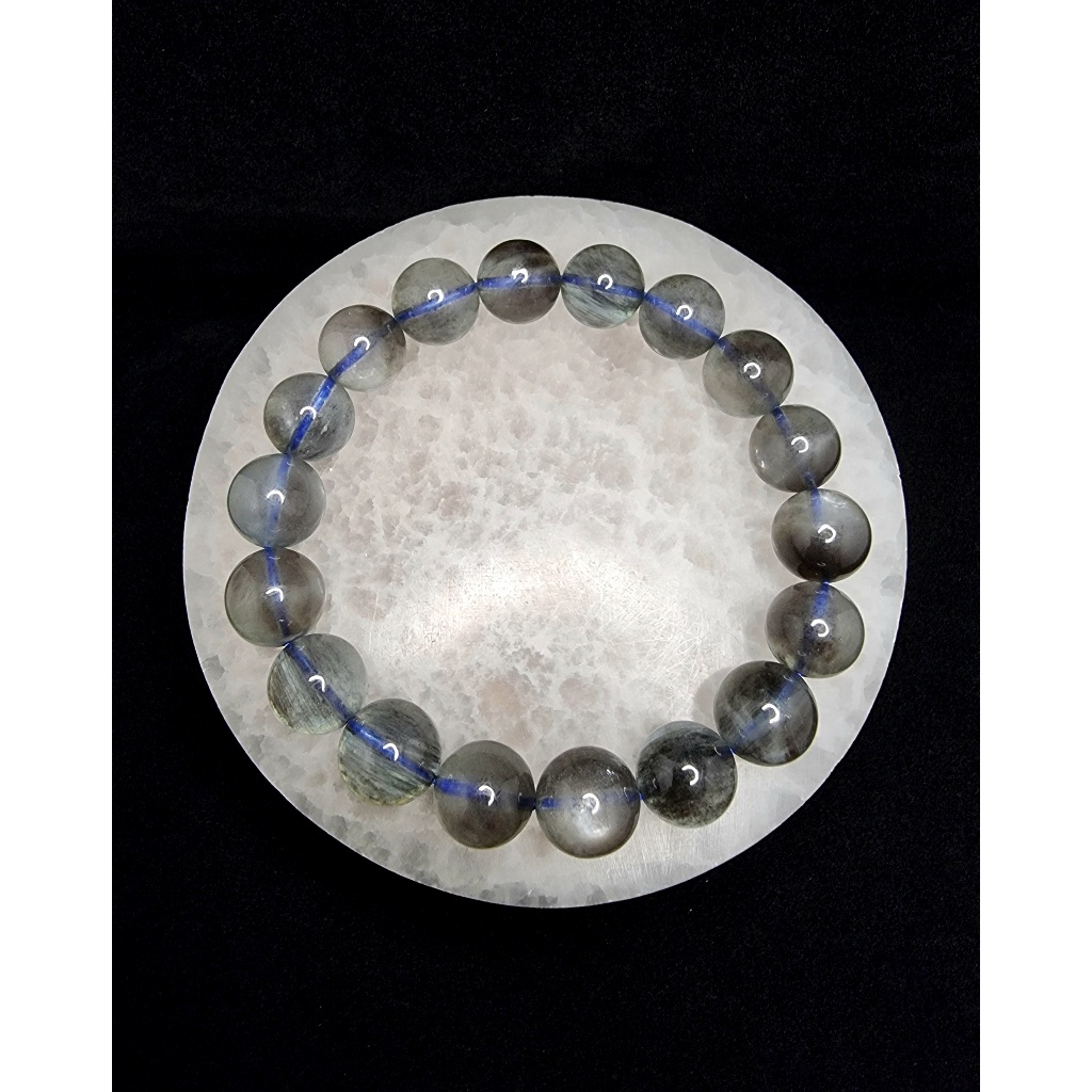 Gelang Batu Star Devil Aquamarine Quartz Full Natural Super 12mm C1483