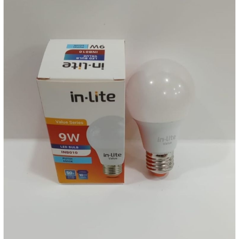 Lampu Led In-Lite 9 Watt / Inlite 9W Inlite 9 Watt Garansi 1 Tahun Cahaya Putih 6500K Super Terang B