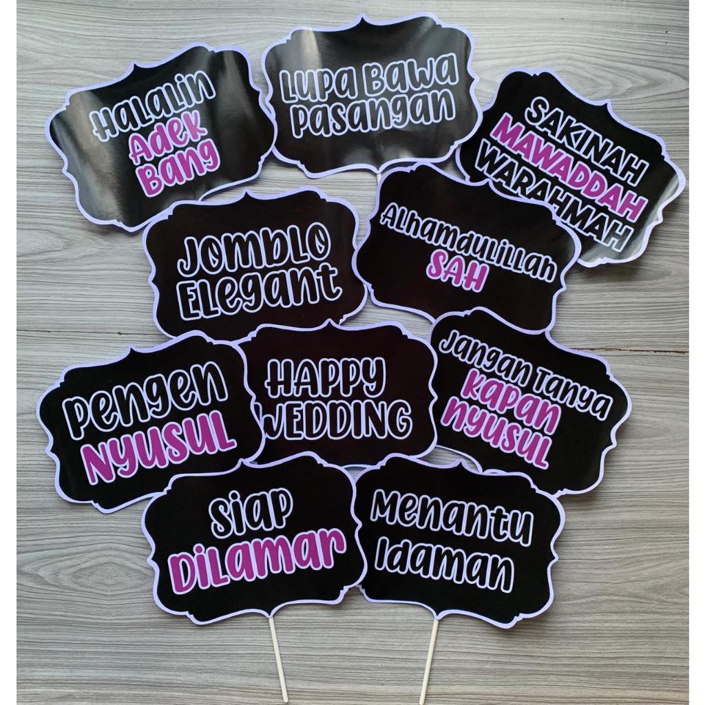 Props Photobooth Wedding / Perlengkapan Foto / Dekorasi Foto