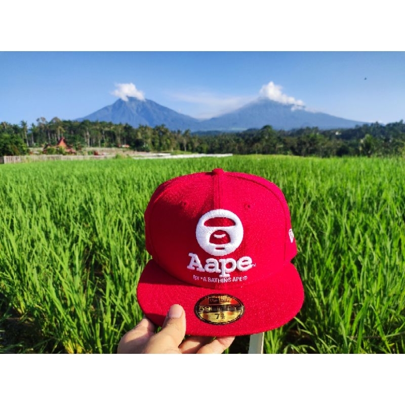 Topi Newera X Aape By Bathing APE 59FIFTY