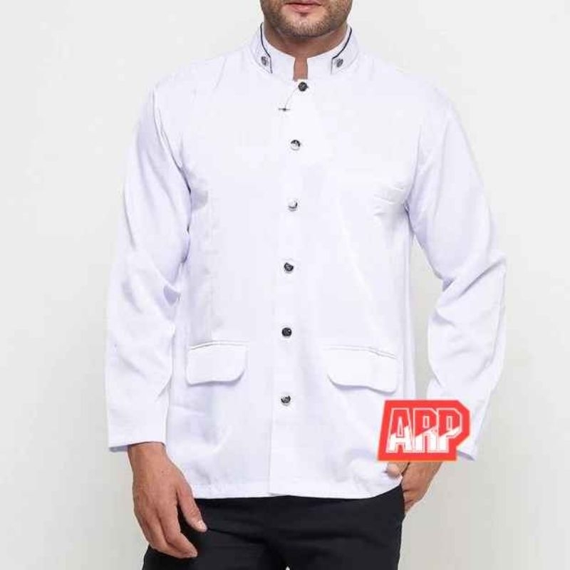 PROMO JASKO PUTIH MURAH ARP STORE /JASKO POLOS PREMIUM/JASKO POLOS/JAS KOKO PUTIH M L XL XXL/JAS KOK
