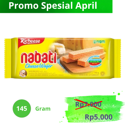 

Wafer Nabati Richeese 145 gram / Wafer Rasa Keju