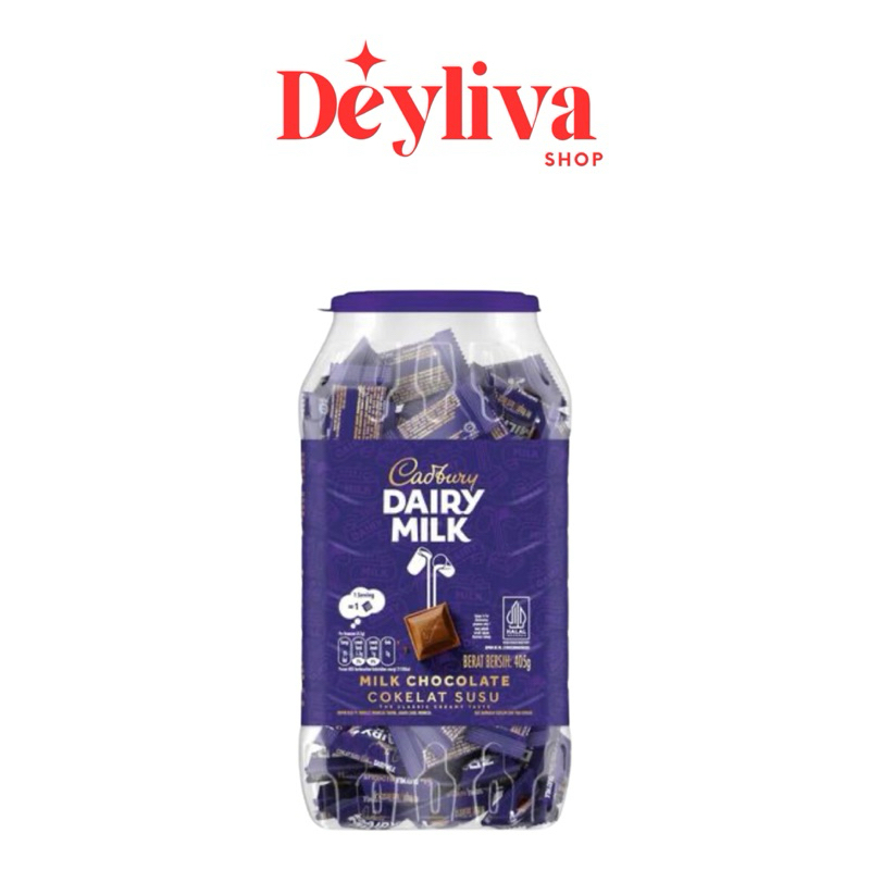 

CADBURY DAIRY MILK CHOCOLATE SUSU ISI 90 PCS X 405GR