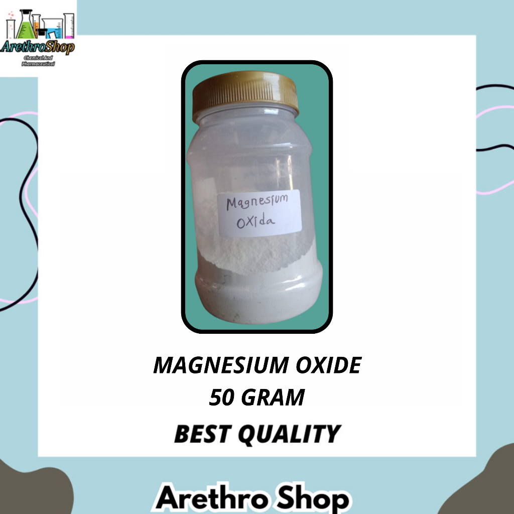MAGNESIUM OXIDE / MAGNESIUM OKSIDA BEST QUALITY 50 GRAM