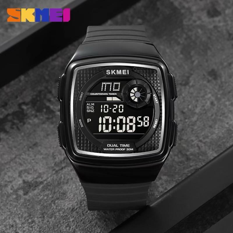 JAM TANGAN DIGITAL SPORTY SKMEI SK 2208 / SK2208 RUBBER STRAP ORIGINAL WATER RESISTANT