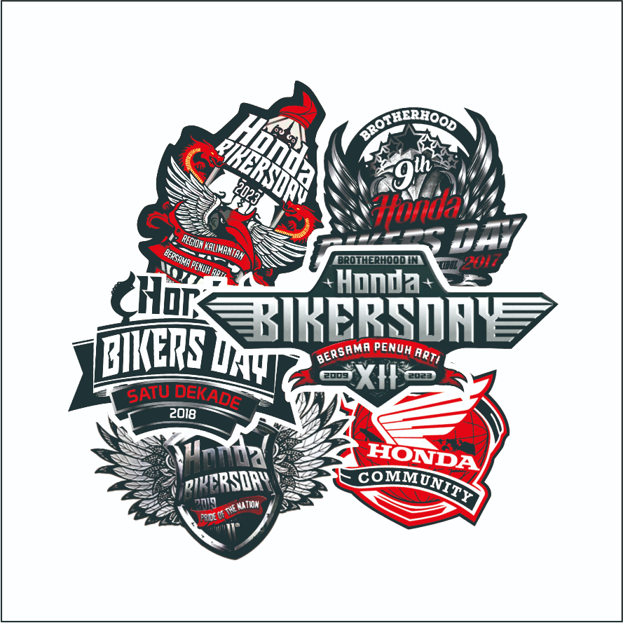 stiker honda bikers day