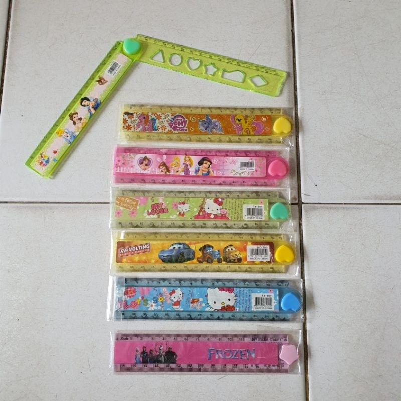 

Mistar / Penggaris / Ruler 30 cm Lipat Fancy