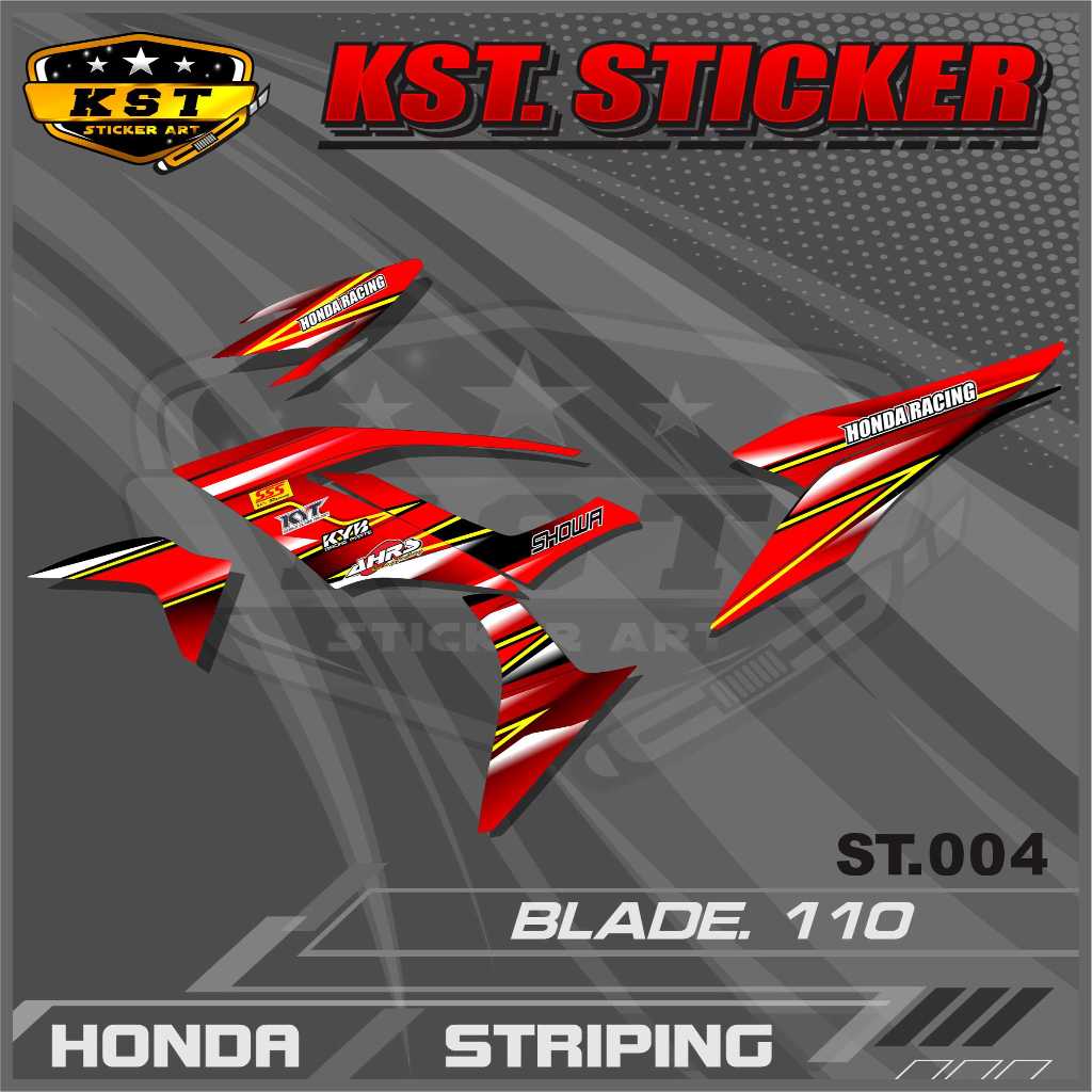 Striping Blade 110 - Sticker Striping Honda Blade 110. ST 004