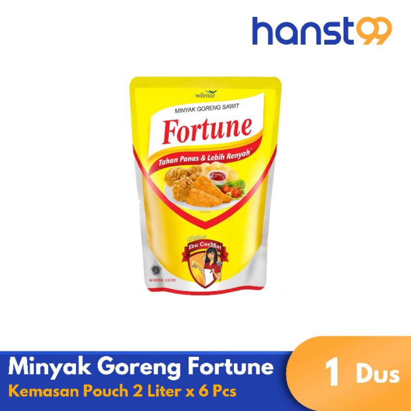Minyak Goreng Fortune 2 Liter 1 Dus 6 PCS