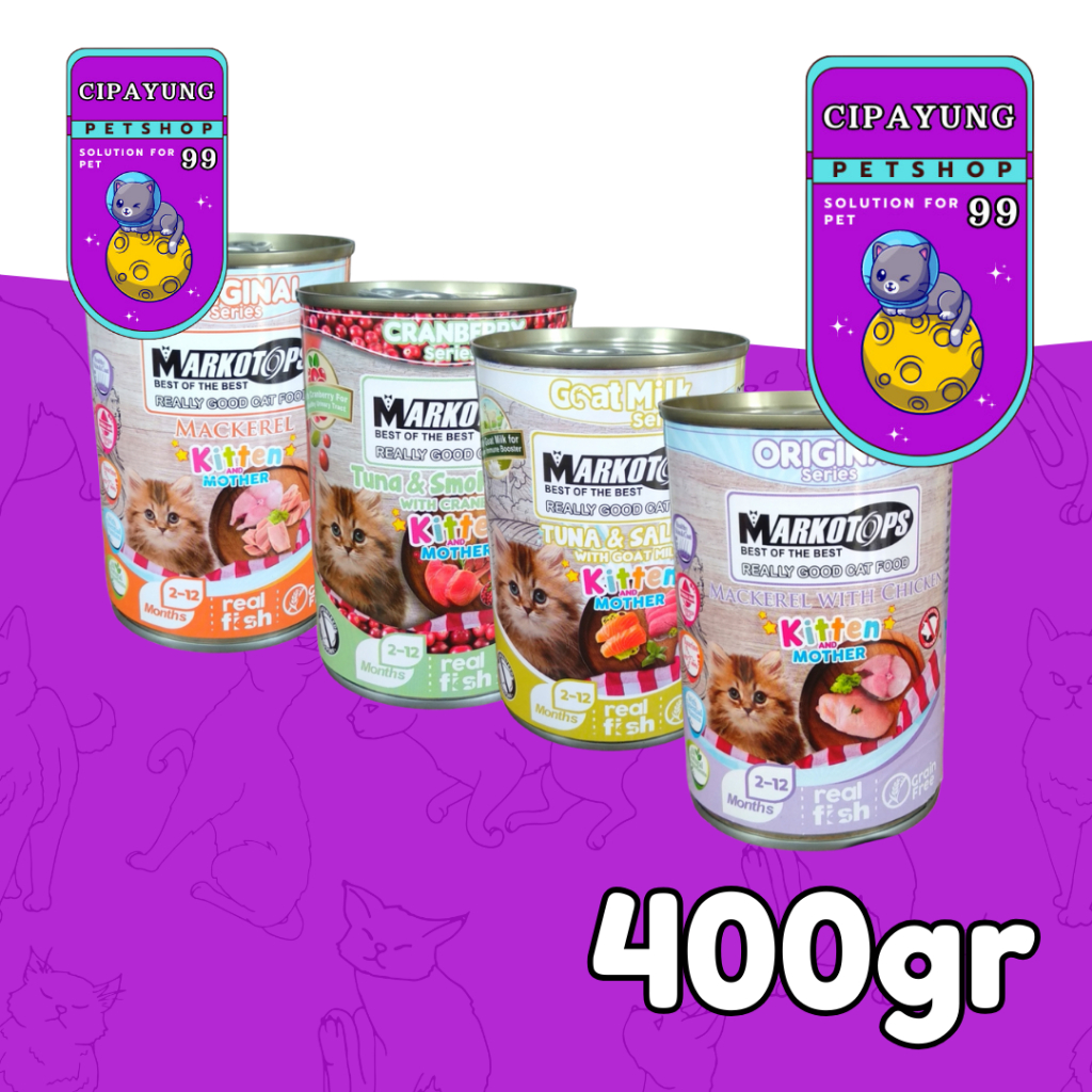 MARKOTOP KALENG KITTEN 400GR - WET FOOD MARKTOPS