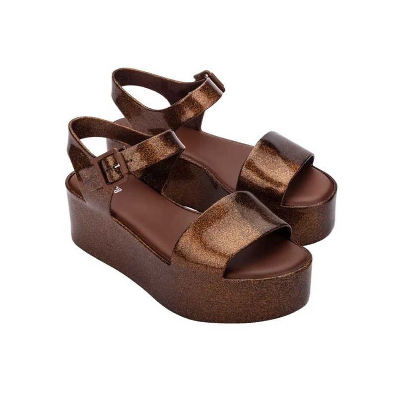 Sepatu Melissa Mar Ad Platform Bronze Original
