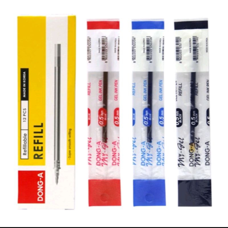 

refill my gel 0,5/isi pena/refill/dong-A/korea/gel pen/alat tulis ATK