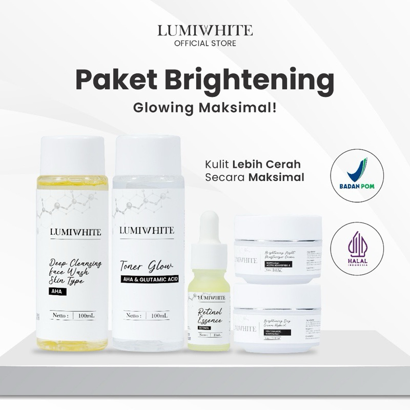 LUMIWHITE  SKINCARE Series Paket Brightening & Anti Acne BPOM 100% ORIGINAL