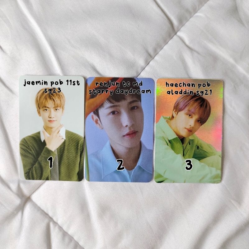 [ready stock] photocard official nct dream jaemin pob 11st sg23 renjun tc md starry daydream haechan