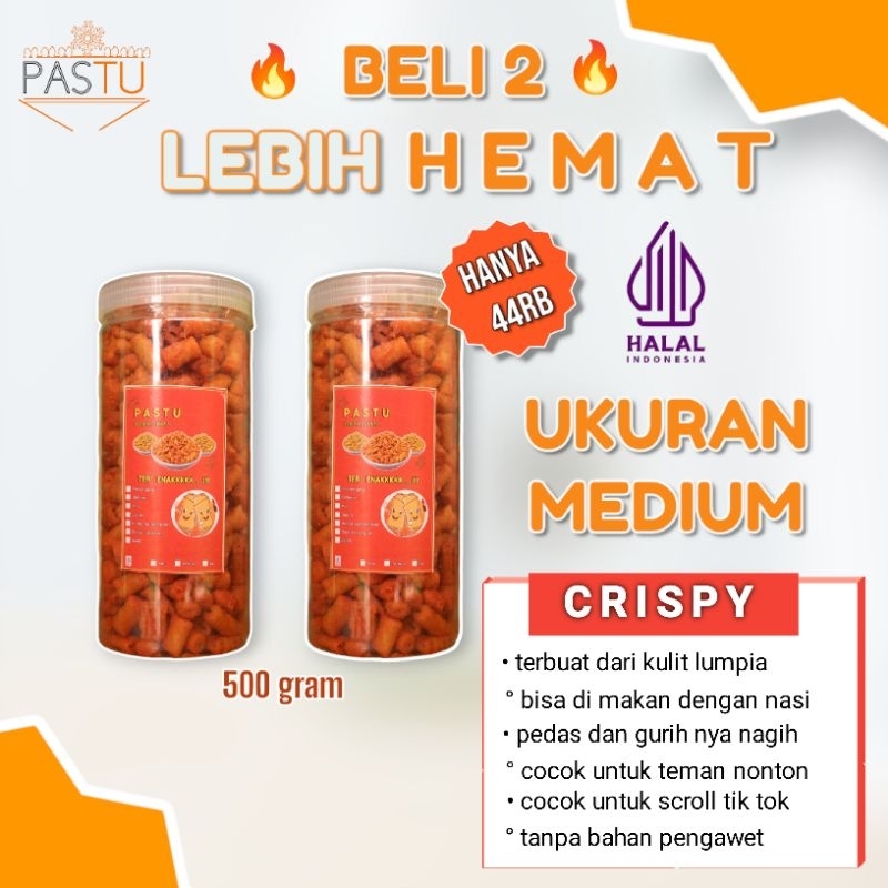 

BELI 2 LEBIH MURAH KERIPIK PEDAS KULIT LUMPIA 420GRAM