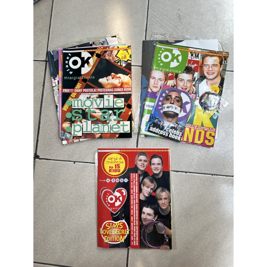 Majalah Lokal Indonesia Cover Westlife Judul Planet OK / Fantasi / Smash / KawanKu / Colors / Anita