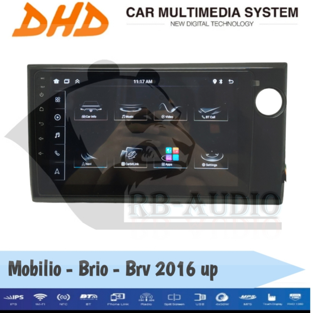 Head Unit Android DHD Brio Brv Mobilio 2016 up 9 inch Plug & Play