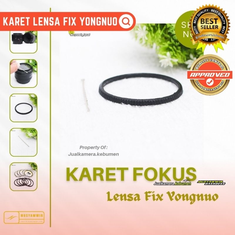 KARET RING FOCUS YONGNUO 50MM F 1.8 & 35MM F 2 - KARET LENSA FIX YONGNUO - KARET FOKUS LENSA FIX