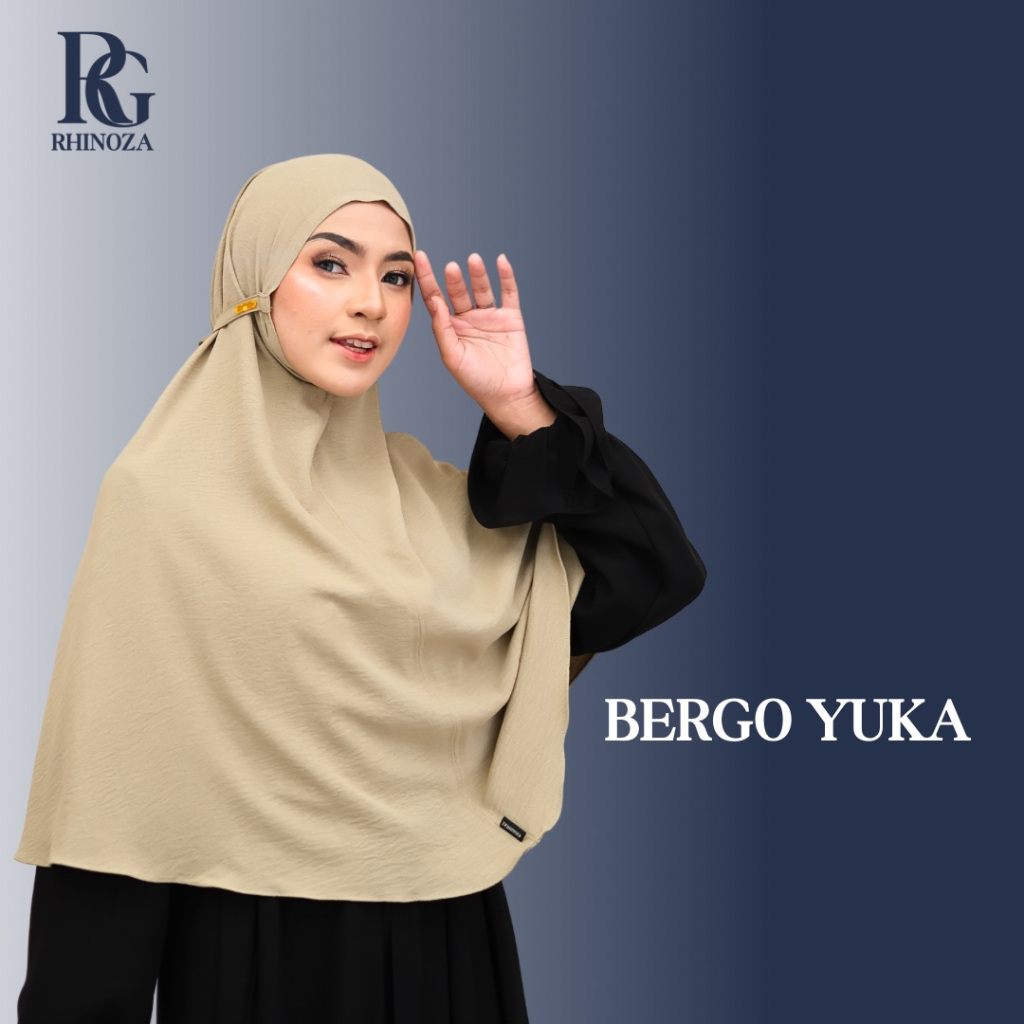 Bergo Maryam Crinkle Hijab Instan Crinkle Yuka XL Kerudung Tali Non Pet Jilbab Jumbo Crinkle Airflow