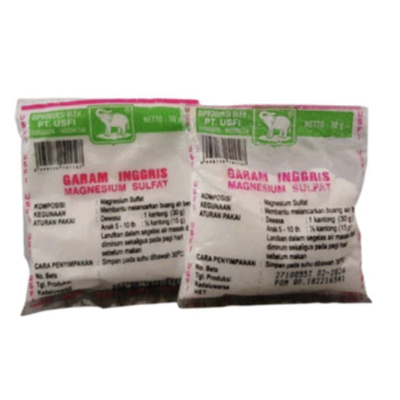 

Garam Inggris Garam Cap Gajah (Garam untuk Detox) garam epsom magnesium sulfat