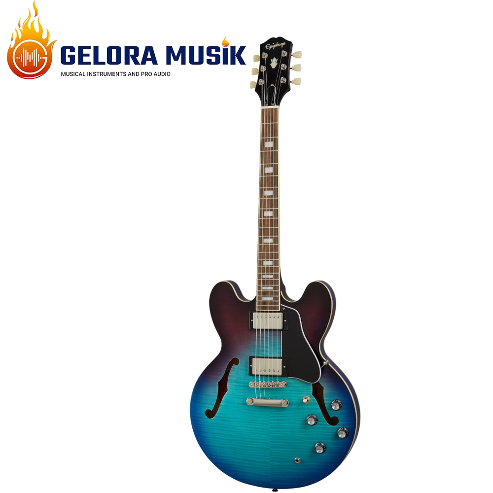 Gitar Elektrik Epiphone ES-335 Figured   Blueberry Burst EIES335FBBBNH1
