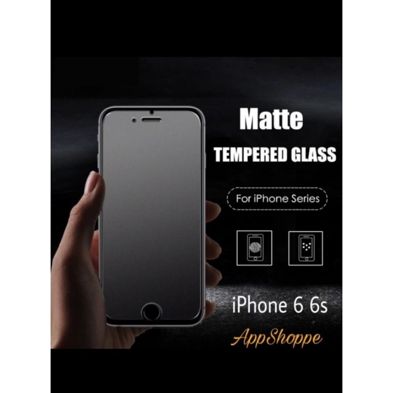 Tempered Glass Anti Finger Print Frosted Matte Film Resmi Iphone 6 /Iphone 6 Plus
