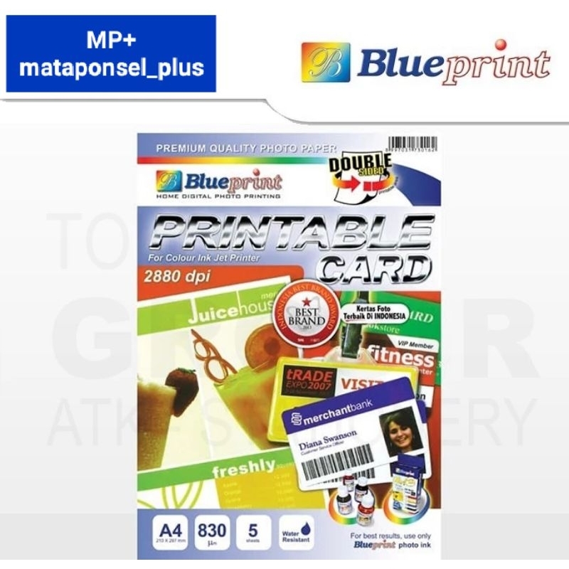 

PVC Blueprint | Printable Card Putih Ukuran A4 (200x300mm)