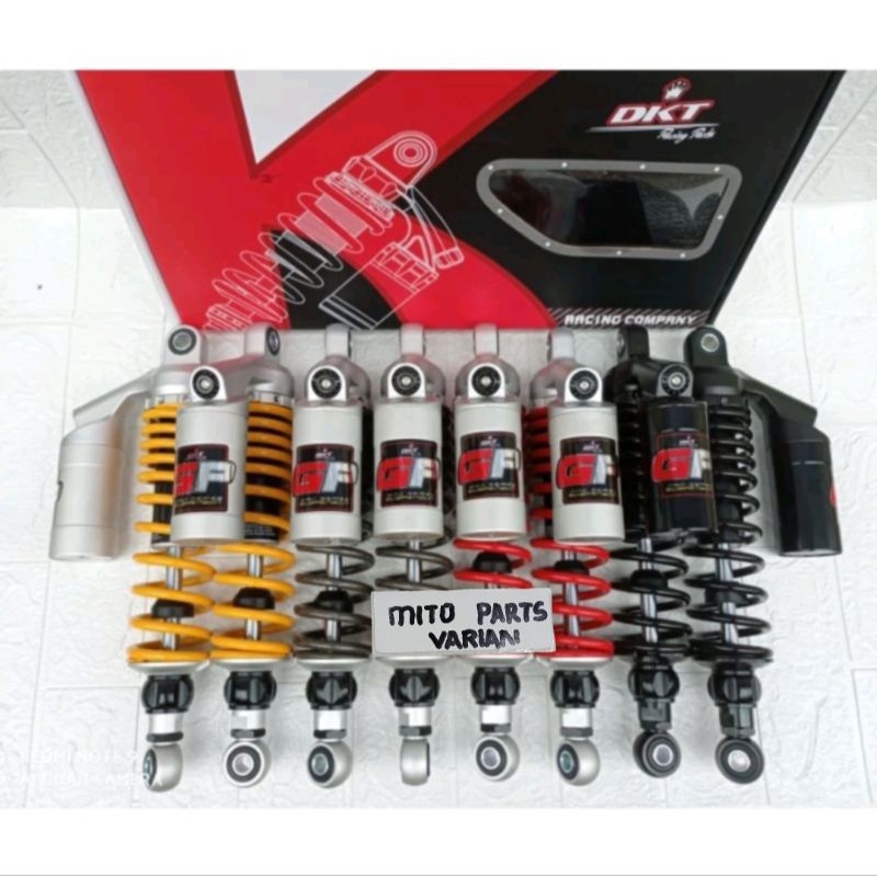 DKT - shockbreaker DKT tabung atas GP Series Thailand Thailook ukuran 280,300,320,340 buat Motor beb