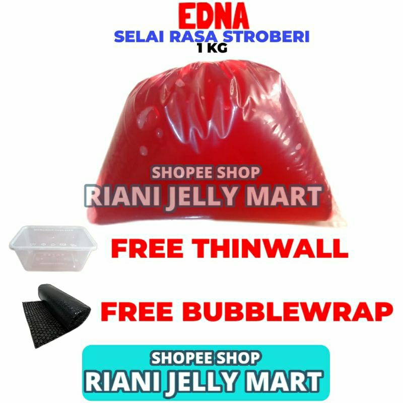 

Selai Stroberi Edna 1 KG Repack