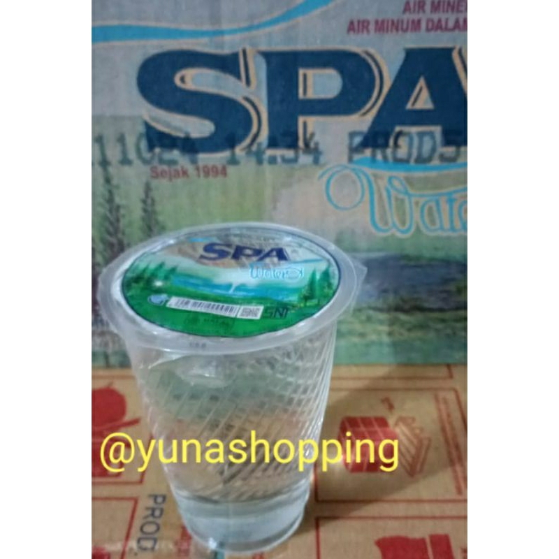 Air mineral SPA air minum kemasan gelas 1 dus isi 48 x 220ml