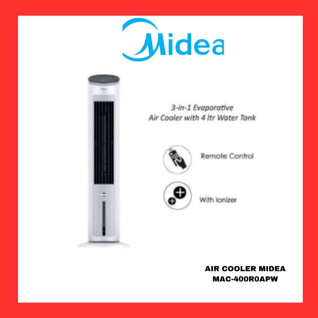 AIR COOLER MIDEA MAC-400R0APW TOWER FAN 4 LITER KHUSUS LUAR KOTA