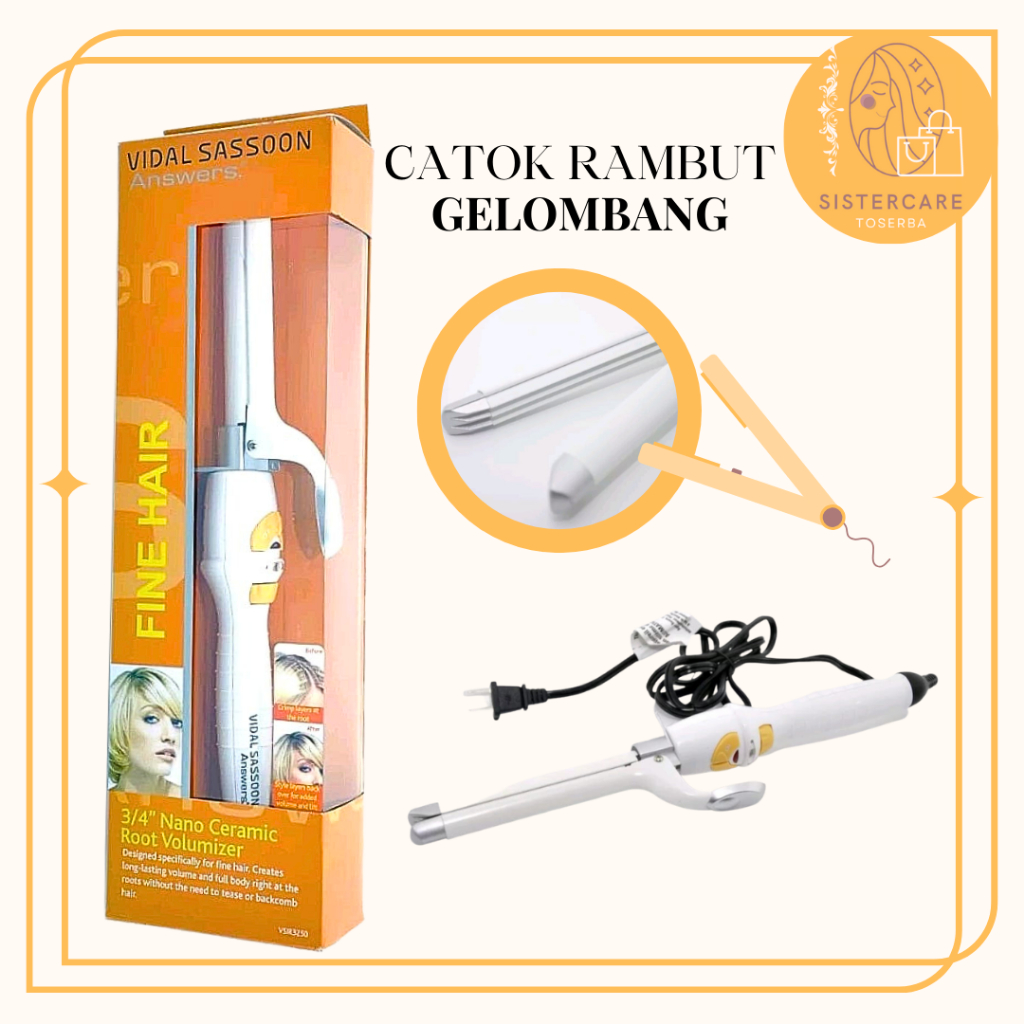 [SISTERCARE] Promo Vidal Sassoon Catokan Rambut Curly Gelombang Curling iron